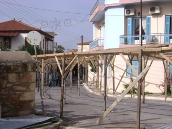 Προετοιμασίες για το πανηγύρι στα Φιλιατρά