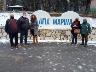 Αυτοψία κλιμακίου του Δήμου Καλαμάτας στην κατασκήνωση της Αγίας Μαρίνας