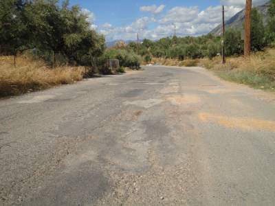 Ασφαλτόστρωση δρόμου στις Κιτριές 