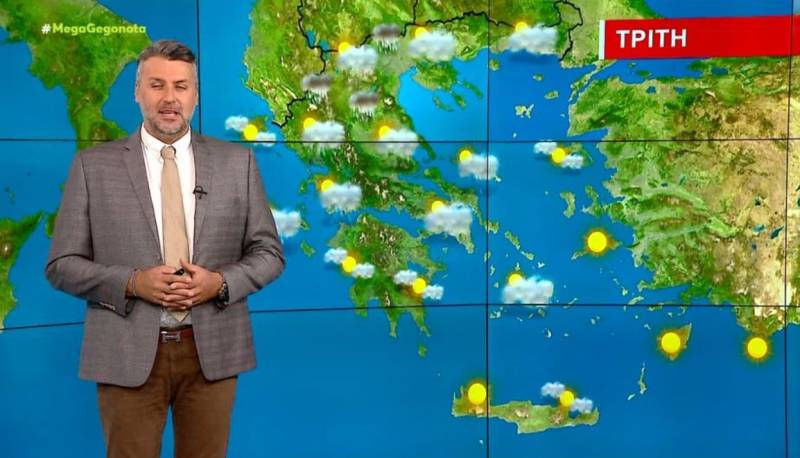 Τοπικές νεφώσεις και βροχές την Τρίτη - Αναλυτική πρόγνωση (Βίντεο)