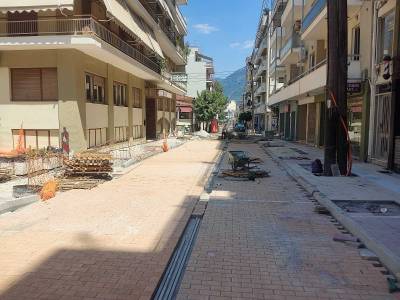 Με καλούς ρυθμούς οι αναπλάσεις στο κέντρο της Καλαμάτας