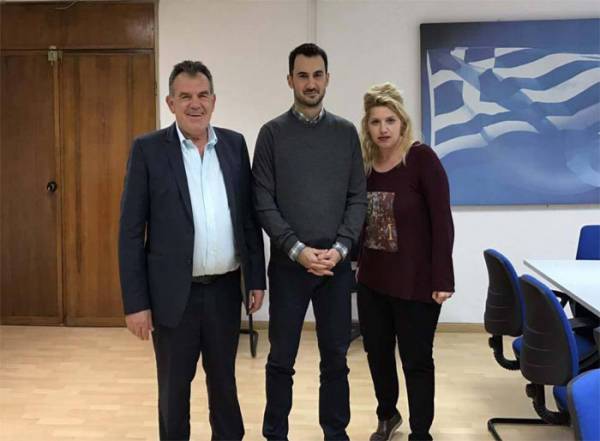 Συνάντηση Χαρίτση με Τσώνη και Παναγοπούλου