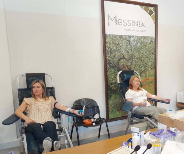 26 φιάλες αίμα από εργαζόμενους της Π.Ε, Μεσσηνίας (βίντεο)