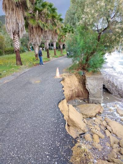 Σοβαρή η κατάσταση με κατολίσθηση στη Σάνταβα
