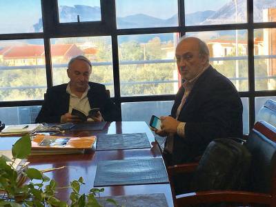 Ο Κατσίβελας στην Πάτρα για θέματα του Δήμου Τριφυλίας