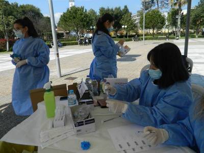 2 θετικά στα 226 τεστ στην πλατεία Μεσσήνης