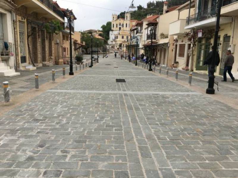 Ζώνη όδευσης πεζών στην Ανω Πόλη Κυπαρισσίας