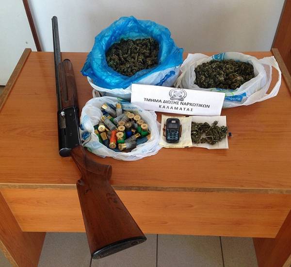 Σύλληψη για χασίς και κλεμμένο όπλο στην Αγία Κυριακή Φιλιατρών