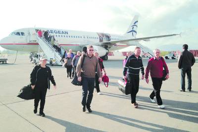 Αύξηση αφίξεων 12,7% ξένων τουριστών στο αεροδρόμιο της Καλαμάτας