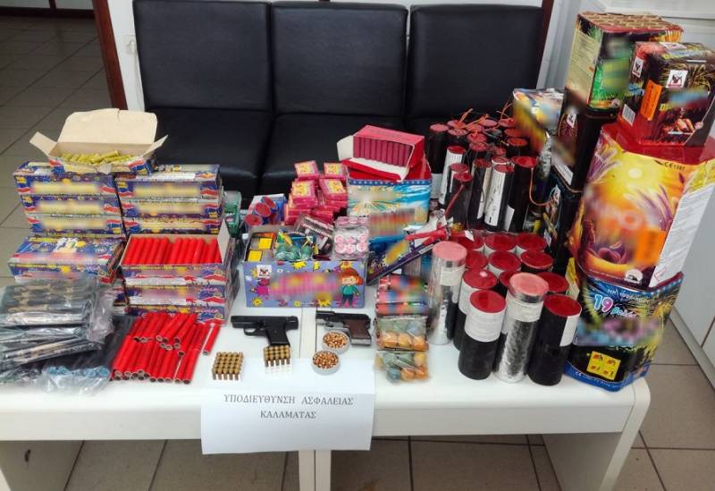 Σύλληψη 61χρονου στη Μεσσήνη για κροτίδες, βεγγαλικά και καπνογόνα