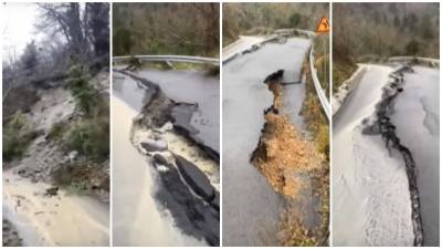 Καθιζήσεις και σοβαρά προβλήματα από τις βροχοπτώσεις στον Ταΰγετο: Έκλεισε η συνδετήρια οδός Νέδουσας - Αλαγονίας