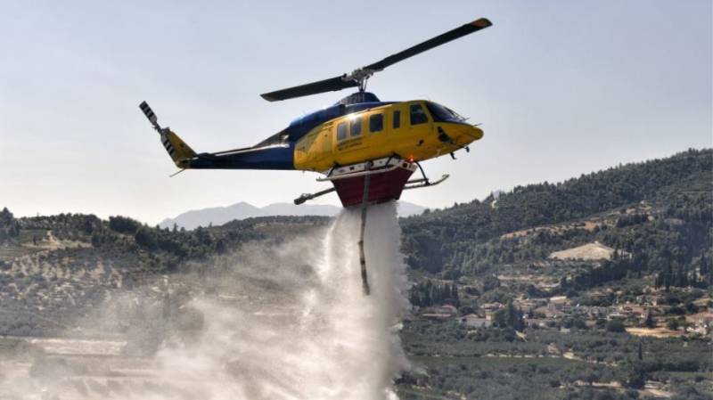 Αρχαία Ολυμπία: Φωτιά σε ορεινή δασική έκταση στην περιοχή Σπαρτουλιά