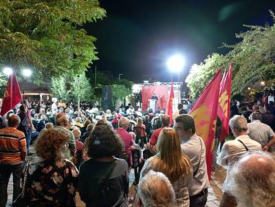 Ομιλία Γκιώνη στην Καλαμάτα: Κάλεσμα για μεγαλύτερη  άνοδο του ΚΚΕ