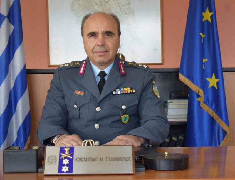 Ευχαριστήριο μήνυμα του αντιστράτηγου ε.α. Κων. Στεφανόπουλου,  επίτιμου Γενικού Περιφερειακού Αστυνομικού Διευθυντή Πελοποννήσου