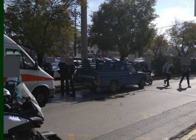 Τροχαίο με τραυματισμό έξω από το 5ο Δημοτικό Καλαμάτας