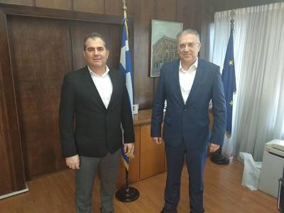 Καλαμάτα: Βασιλόπουλος με Θεοδωρικάκο για έργα στο “Αντώνης Τρίτσης” (βίντεο)