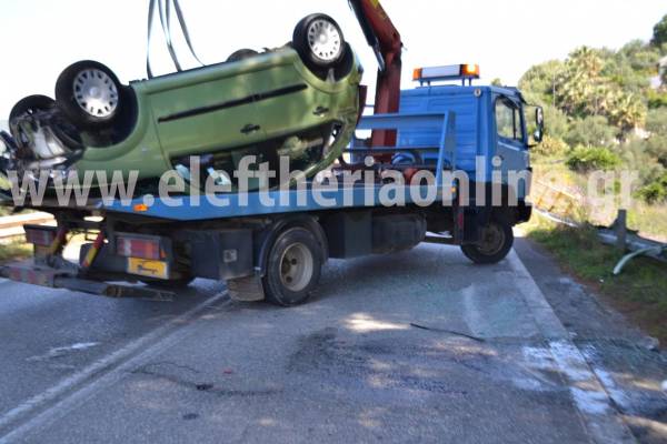&quot;Αγιο&quot; είχαν μάνα και κόρη στην εθνική οδό Κυπαρισσίας - Πύργου