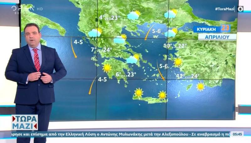 Καιρός: Συννεφιασμένη Κυριακή με λίγες βροχές (Βίντεο)