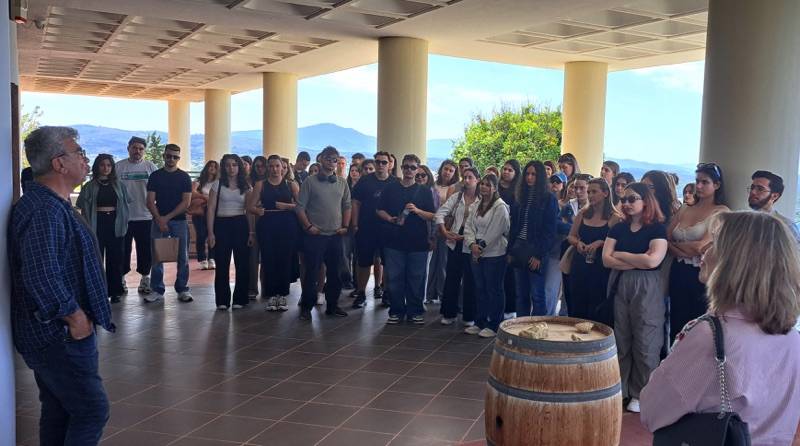 Επίσκεψη φοιτητών του Πανεπιστημίου Πελοποννήσου σε οινοποιία
