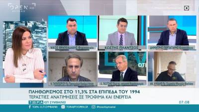 Πληθωρισμός στο 11,3% στα επίπεδα του 1994 (βίντεο)