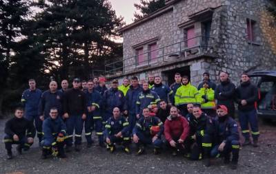 Διάσωση Γάλλου πεζοπόρου στην κορυφή του χιονισμένου Ταϋγέτου (φωτό)