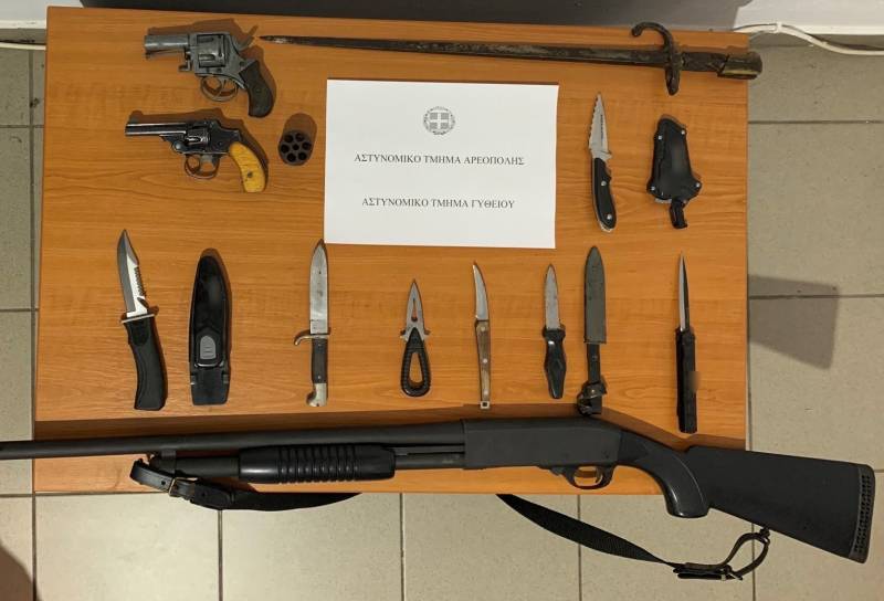 Μάνη: Μικρό οπλοστάσιο σε σπίτι 64χρονου στον Πύργο Διρού