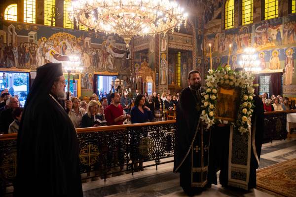 Στην Ακολουθία του Νιπτήρος στους Ταξιάρχες ο Μητροπολίτης Μεσσηνίας