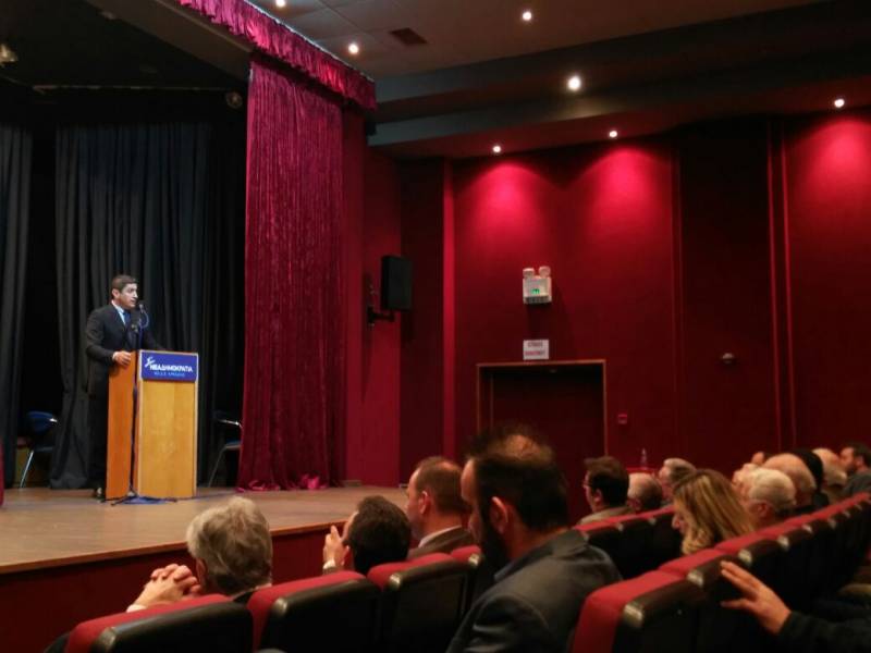 Αυγενάκης από Μεγαλόπολη: &quot;Επιμένουμε στην ανάγκη άμεσης χάραξης εθνικής ενιαίας γραμμής&quot;