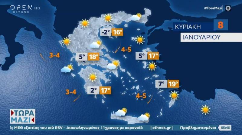Καιρός: Παραμένει το ανοιξιάτικο σκηνικό με υψηλές για την εποχή θερμοκρασίες (Βίντεο)
