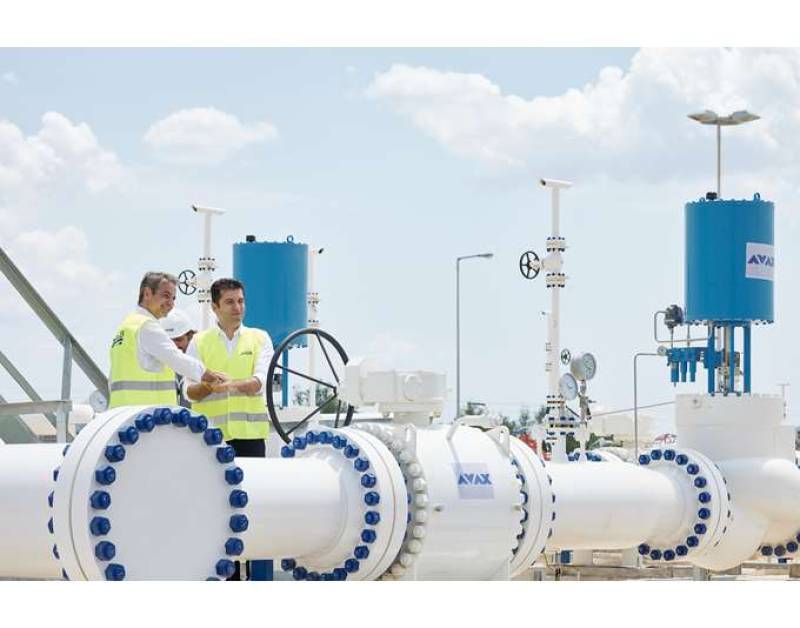 Ο Κυρ. Μητσοτάκης στην τελετή έναρξης εμπορικής λειτουργίας του αγωγού IGB