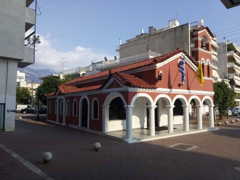 Τμήμα εκ του Τιμίου Σταυρού στην Αγία Βαρβάρα Καλαμάτας