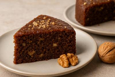 Λαχταριστή σπιτική καρυδόπιτα με σιμιγδάλι!