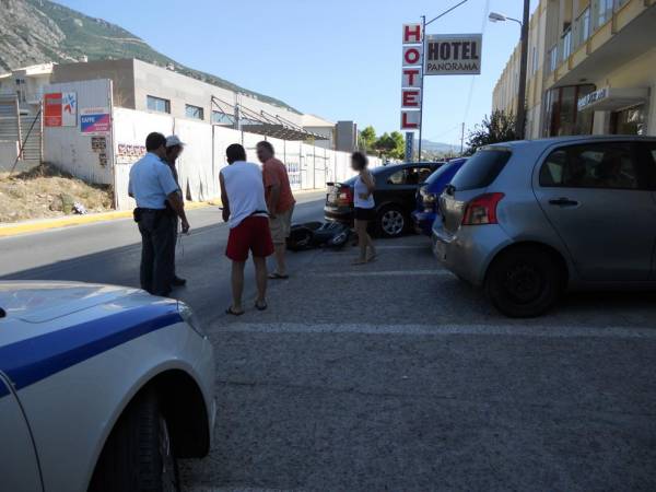 Τροχαίο με τραυματισμό μοτοσικλετιστή στην Καλαμάτα