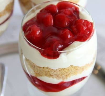 Συνταγή για cheesecakes με κεράσι