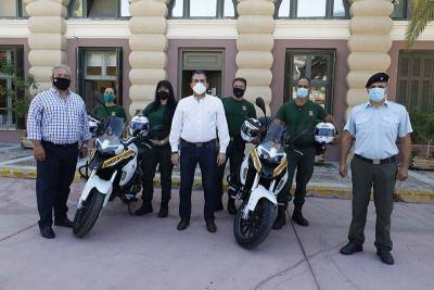 Δύο μοτοσικλέτες στη Δημοτική Αστυνομία Καλαμάτας (βίντεο)