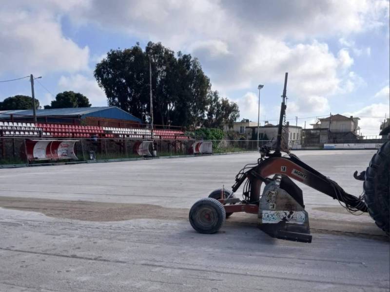 Εργασίες αναβάθμισης του γηπέδου Γαργαλιάνων