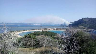 Πυρκαγιά στο Παλαιόκαστρο Πυλίας