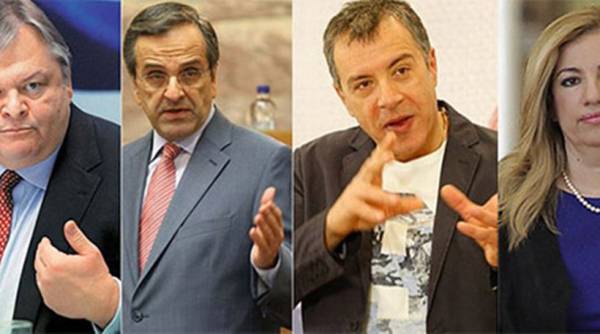 Διαρκείς επαφές Σαμαρά-Βενιζέλου-Θεοδωράκη-Γεννηματά για τη δημιουργία «μετώπου»