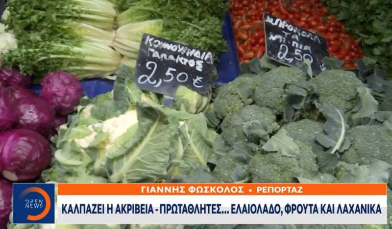 "Καλπάζει" η ακρίβεια: Πρωταθλητές ελαιόλαδο, φρούτα και λαχανικά (Βίντεο)