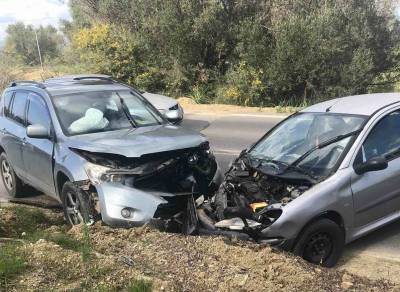 Μεσσηνία: Σφοδρή σύγκρουση οχημάτων κοντά στη διασταύρωση της Γιάλοβας