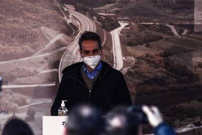 Μητσοτάκης: "Ένα εμβληματικό έργο, ο οδικός άξονας Ε65 θα ολοκληρωθεί, θα γίνει πράξη ένα όραμα πολλών δεκαετιών" (βίντεο)