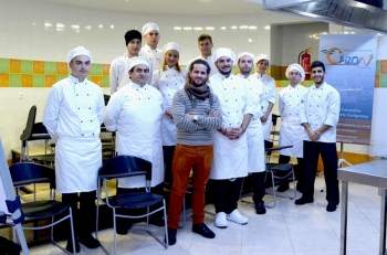 Ο σεφ Δόξης Μπεκρής στο ΙΙΕΚ &quot;Ορίζων&quot; για σεμινάριο μαγειρικής με έμφαση στα μεσσηνιακά προϊόντα