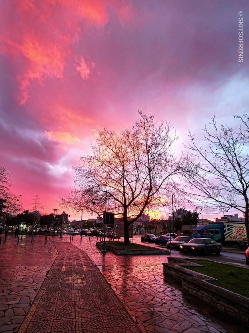 Μάγεψε το ηλιοβασίλεμα