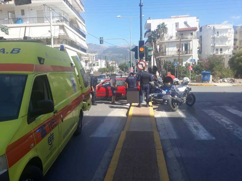Καλαμάτα: Τροχαίο με τραυματισμό στην οδό Βασιλέως Γεωργίου