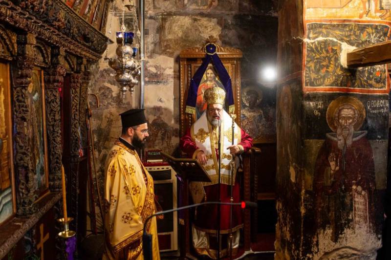 Ο μητροπολίτης Μεσσηνίας στη Μονή Δήμιοβας