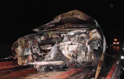 Καλαματιανός οδηγός με εγκαύματα στο Παναρκαδικό Νοσοκομείο μετά από τροχαίο στoν αυτοκινητόδρομο (φωτογραφίες)