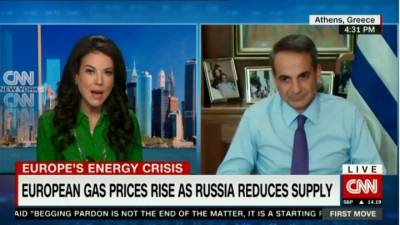 Μητσοτάκης στο CNN: O Ερντογάν να ασχοληθεί με την τουρκική οικονομία και όχι με νεο-οθωμανικές φαντασιώσεις