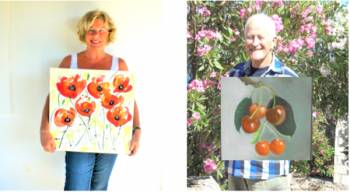 Εκθεση ζωγραφικής και κολάζ στο Μανιατάκειον