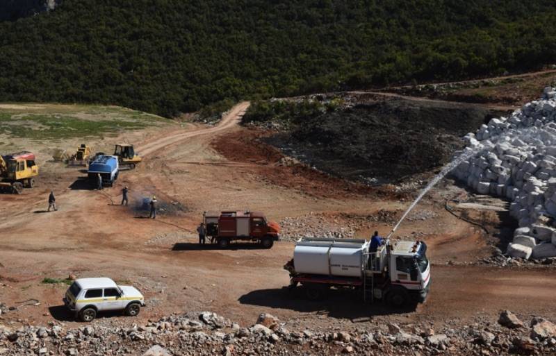 Καλαμάτα: Ασκηση αντιμετώπισης πυρκαγιάς στη Μαραθόλακκα