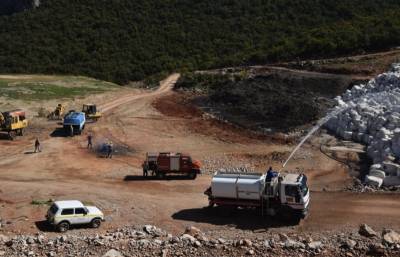 Καλαμάτα: Ασκηση αντιμετώπισης πυρκαγιάς στη Μαραθόλακκα